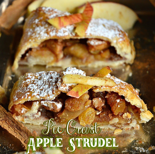 Pie Crust Apple Strudel