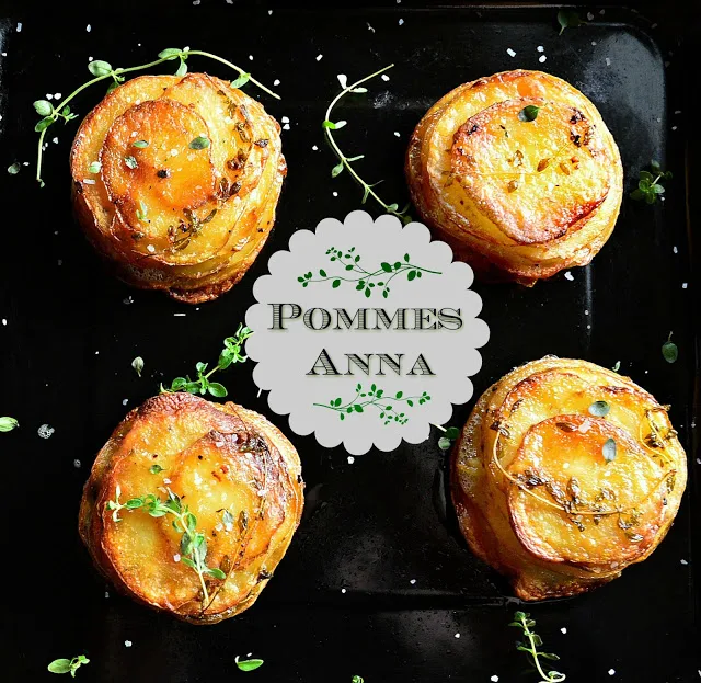 These muffin cup Pommes Anna are really just crisp and golden potatoes on the outside, while creamy and tender within. Impress everyone with this easily made side dish and have them begging for more. www.thisishowicook.com #potatoes #side dish