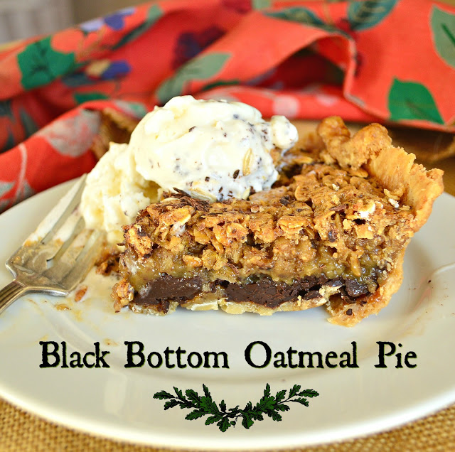 Black Bottom Oatmeal Pie