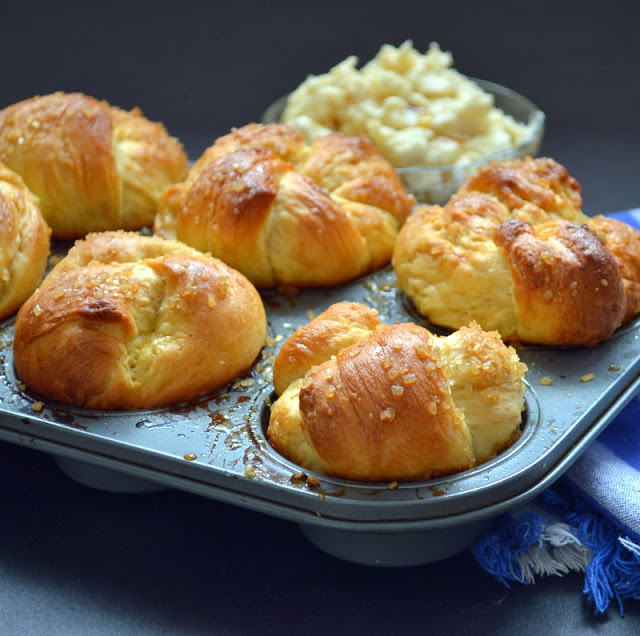 Maple Glazed Challah Rolls