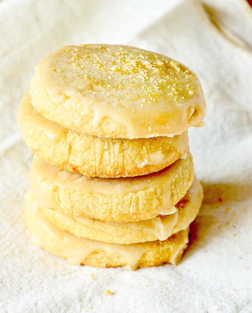 Maple Glazed Maple Shortbread