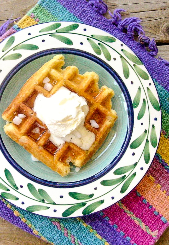 Liege Waffle with whipped Cream