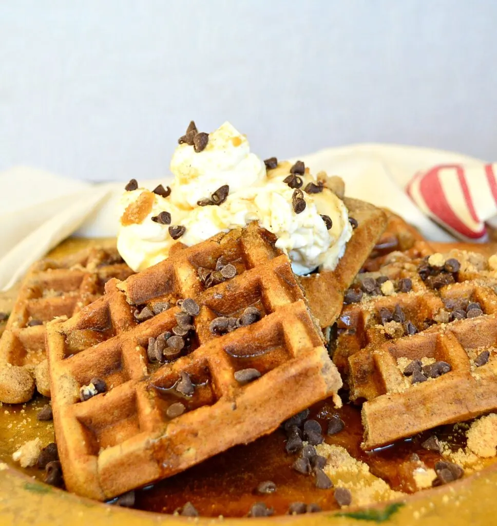 Gingerbread Eggnog Waffles