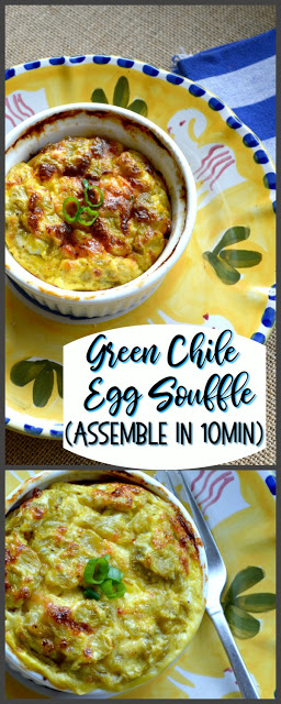 Green Chile Egg Souffle