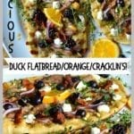 Grilled Flatbread with Duck and Orange Sauce