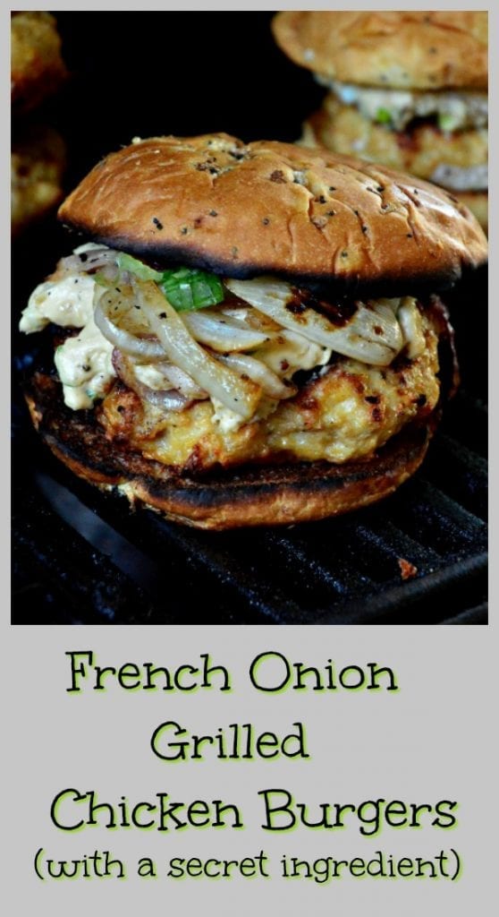 French Onion Grilled Chicken Burgers - This Is How I Cook