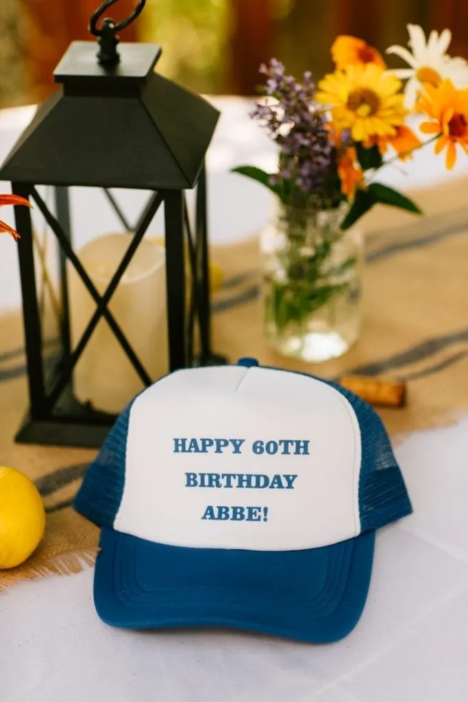 happy 60th birthday cap