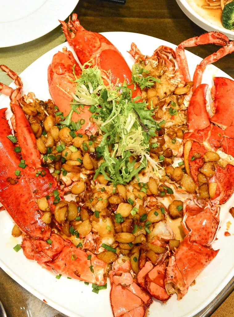 lobster with garlic