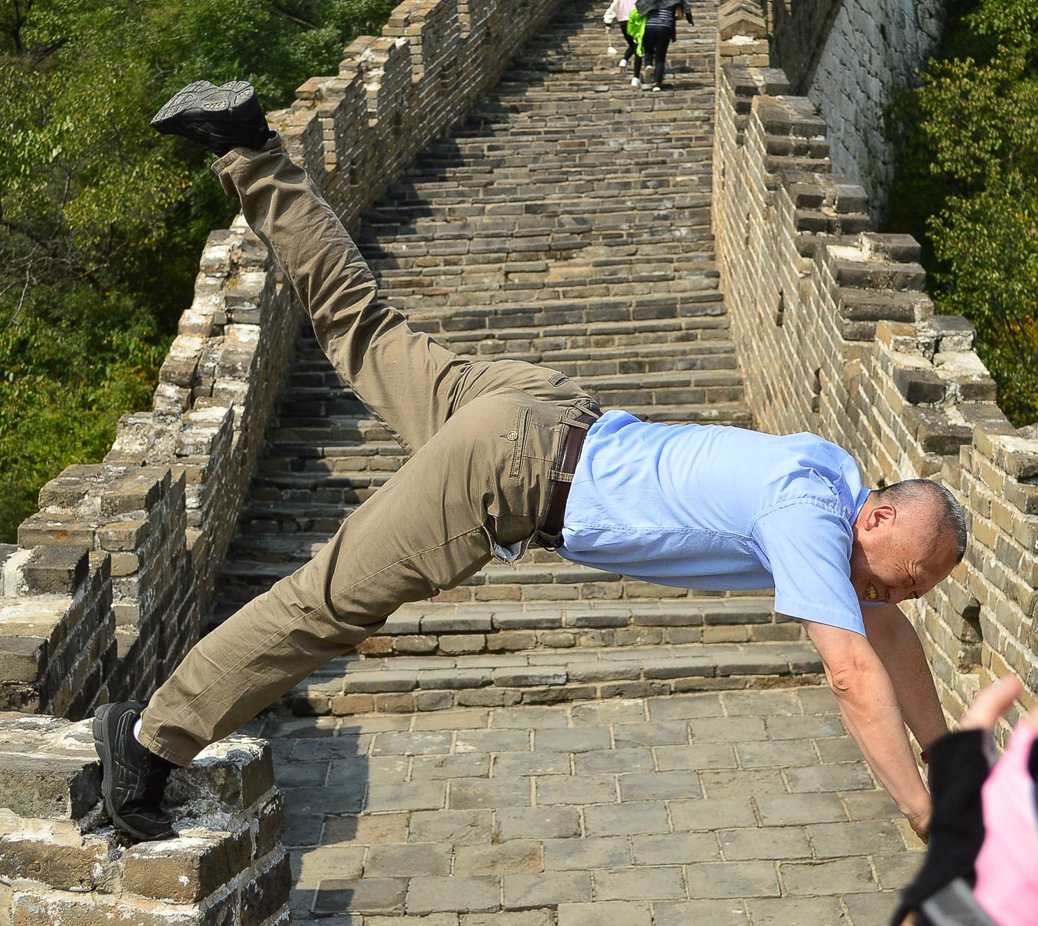 man on great wall