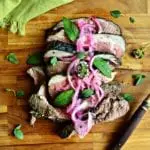 Grilled Lamb with Mint Marinade and Lemon Onions