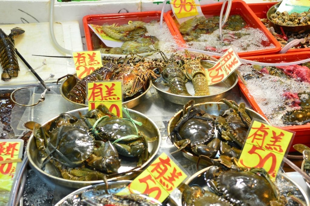 Fish Market with Crabs