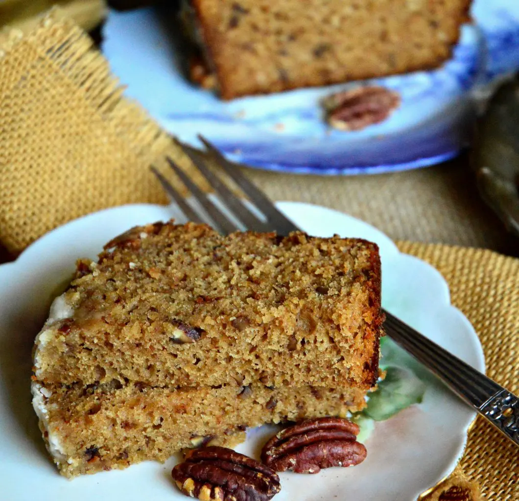 Honey Cake with whiskey and pecans