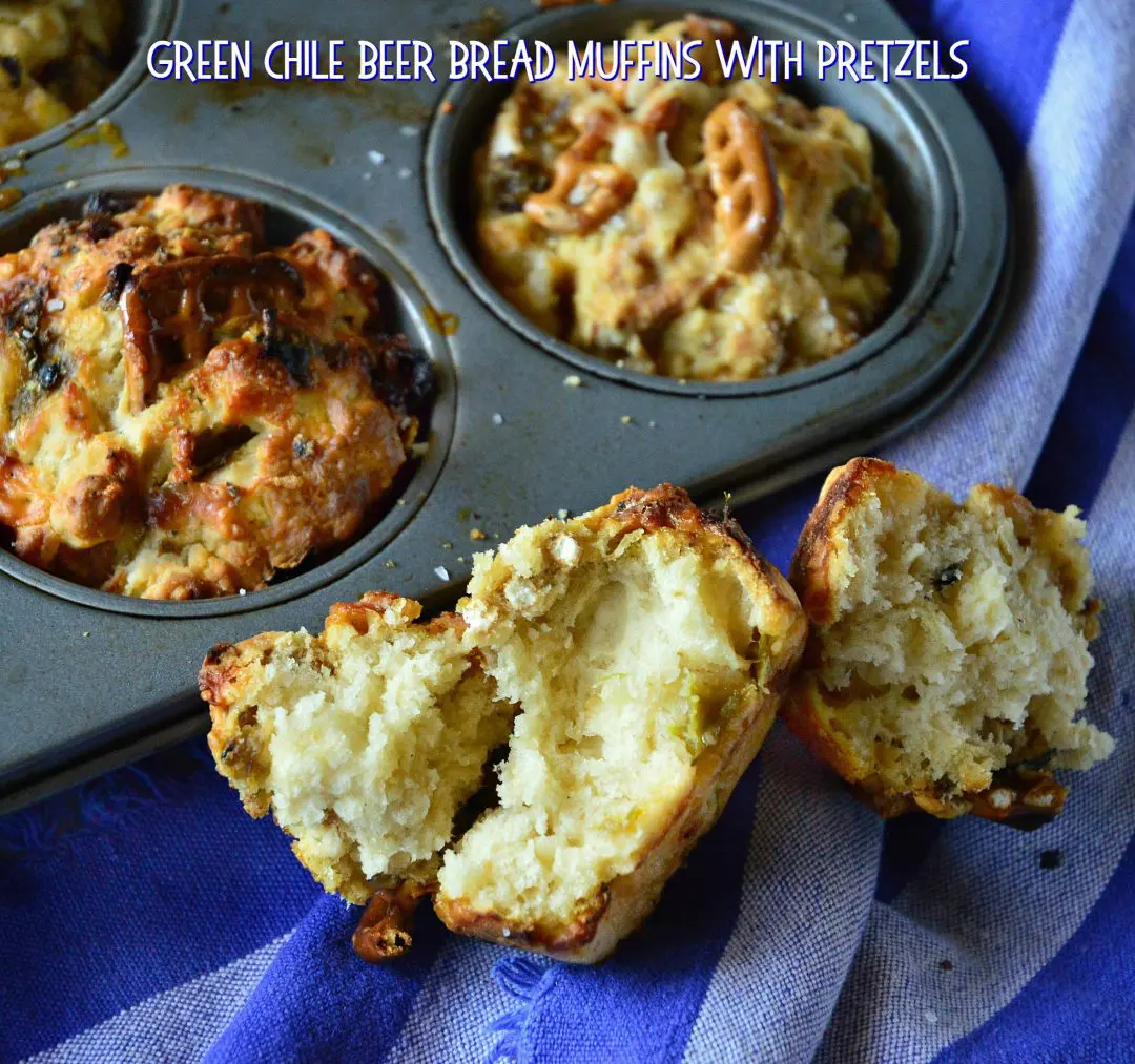 Green Chile Beer Bread Muffins