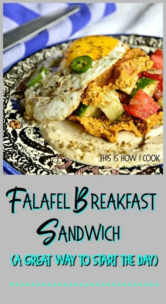 Falafel Waffle Brunch Sandwich