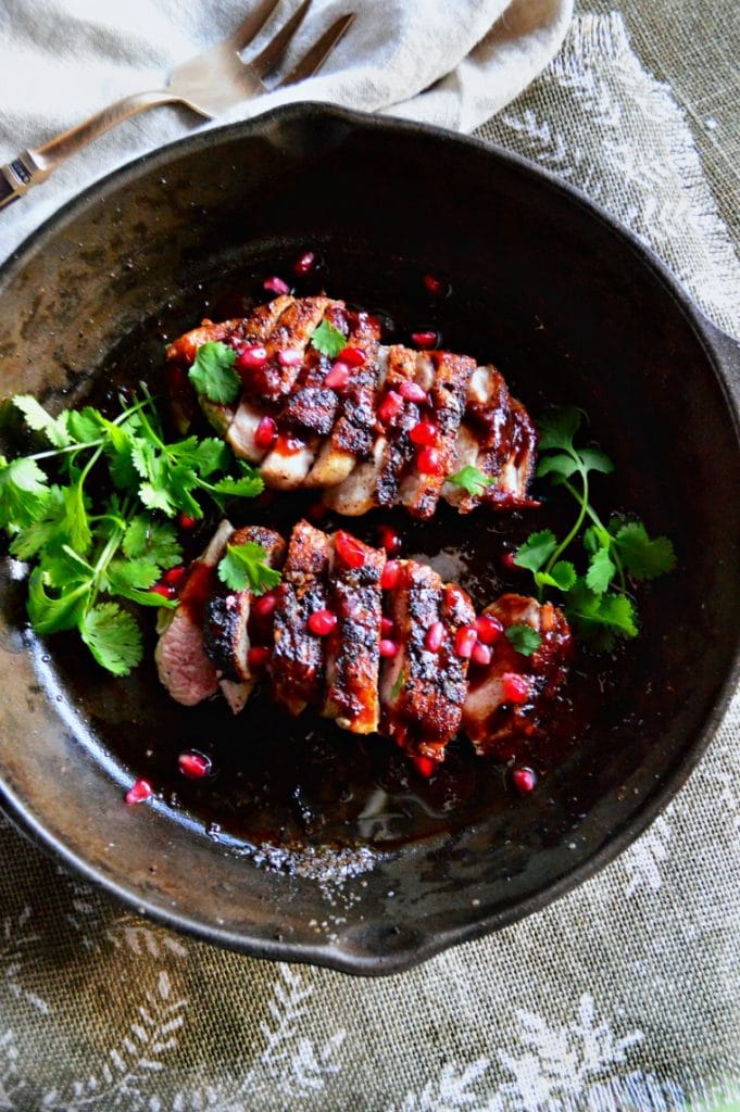 Duck Breast with Pomegranate Sauce