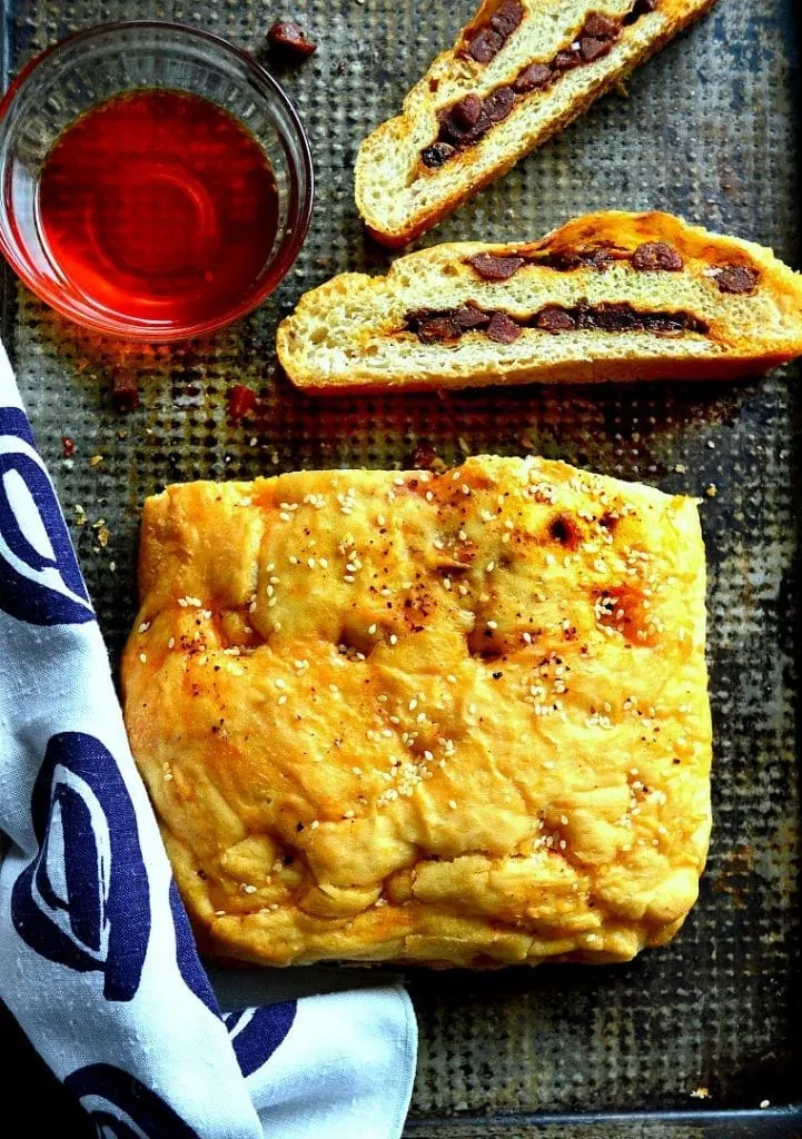 Chinese Sausage Focaccia