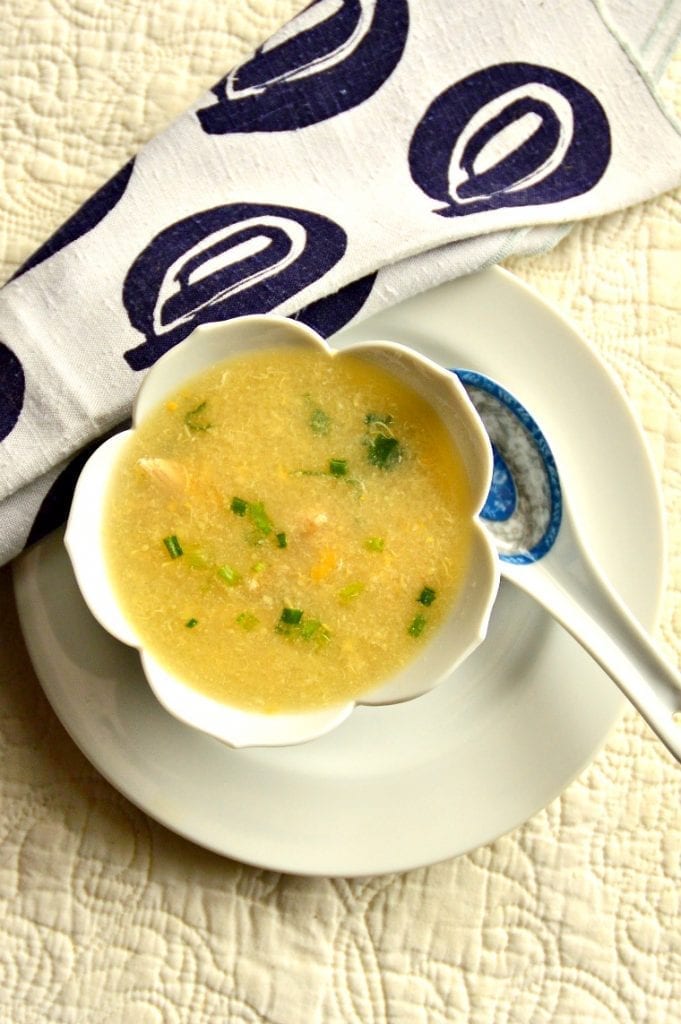 Vietnamese chicken Corn Soup