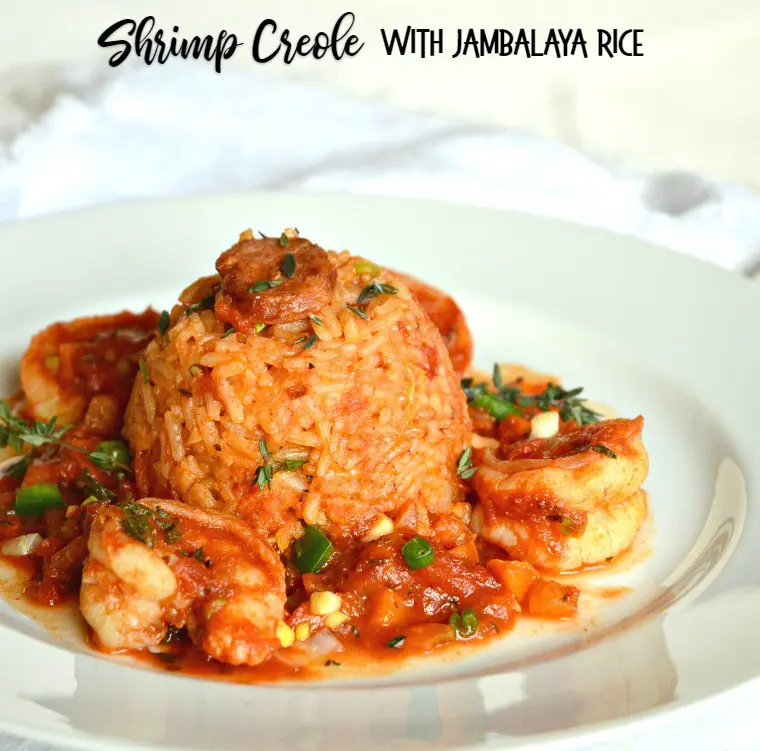 Shrimp Creole with Jambalaya Rice