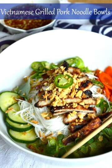Vietnamese Grilled Pork Noodle Bowls Blog 1909 title