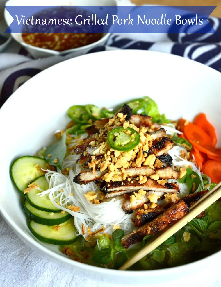 Vietnamese Grilled Pork Noodle Bowl