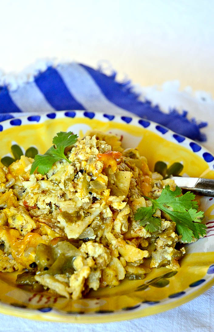 chilaquiles with eggs