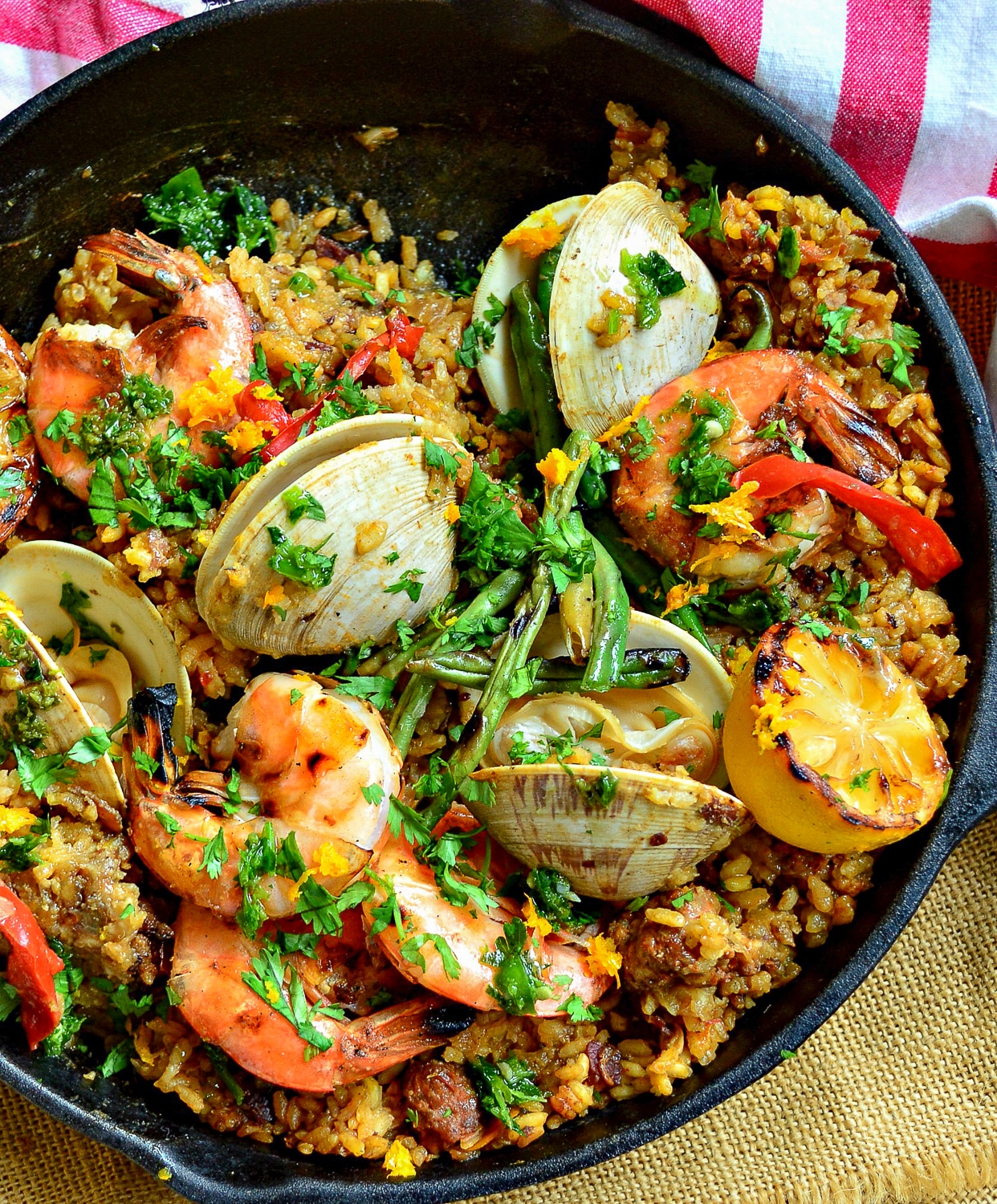 Paella with seafod