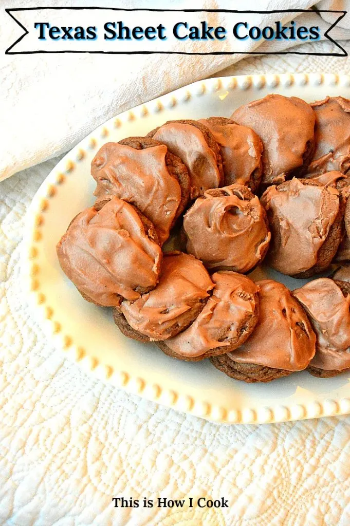 Texas Sheet Cake Cookies