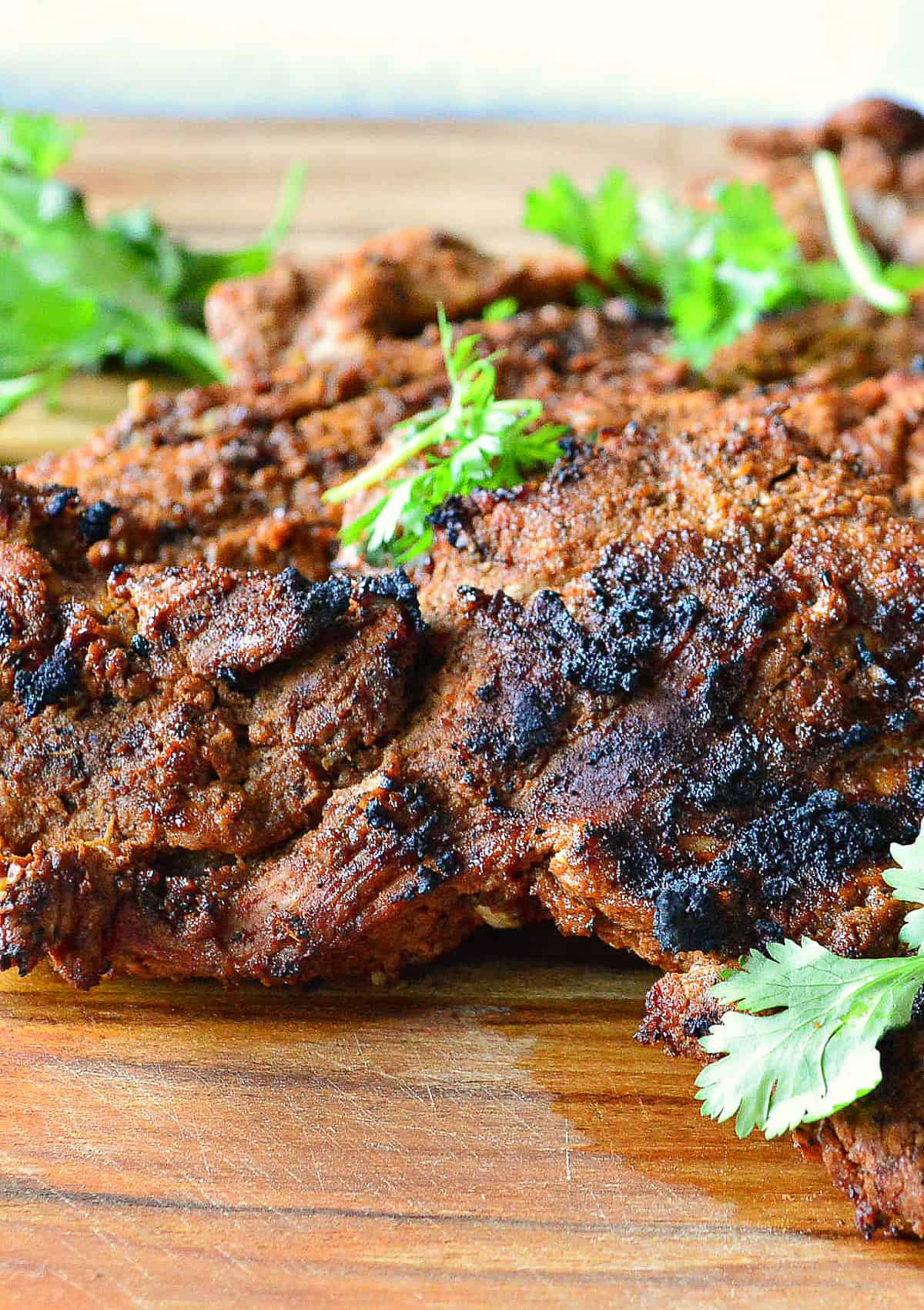 grilled pork tenderloin on cutting board