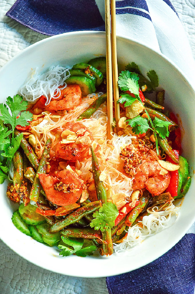 Korean Shrimp Noodle Bowl