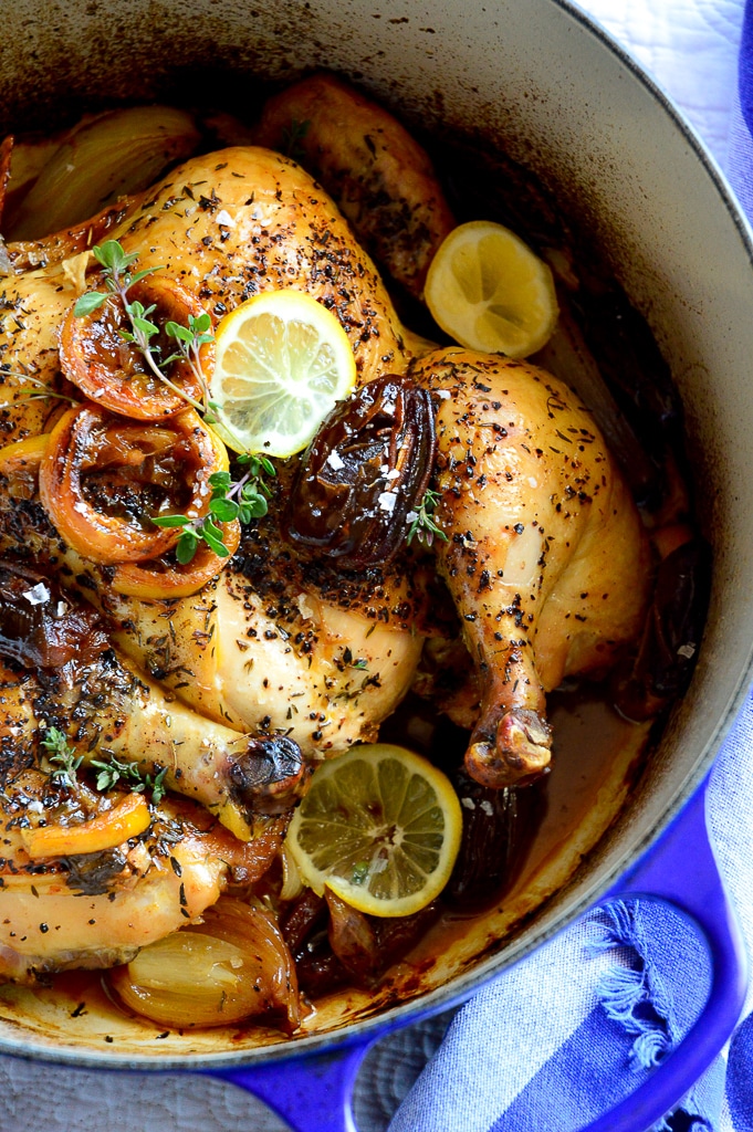 Easy Chicken Recipes For Dinner (One Pot chicken with dates and lemons)