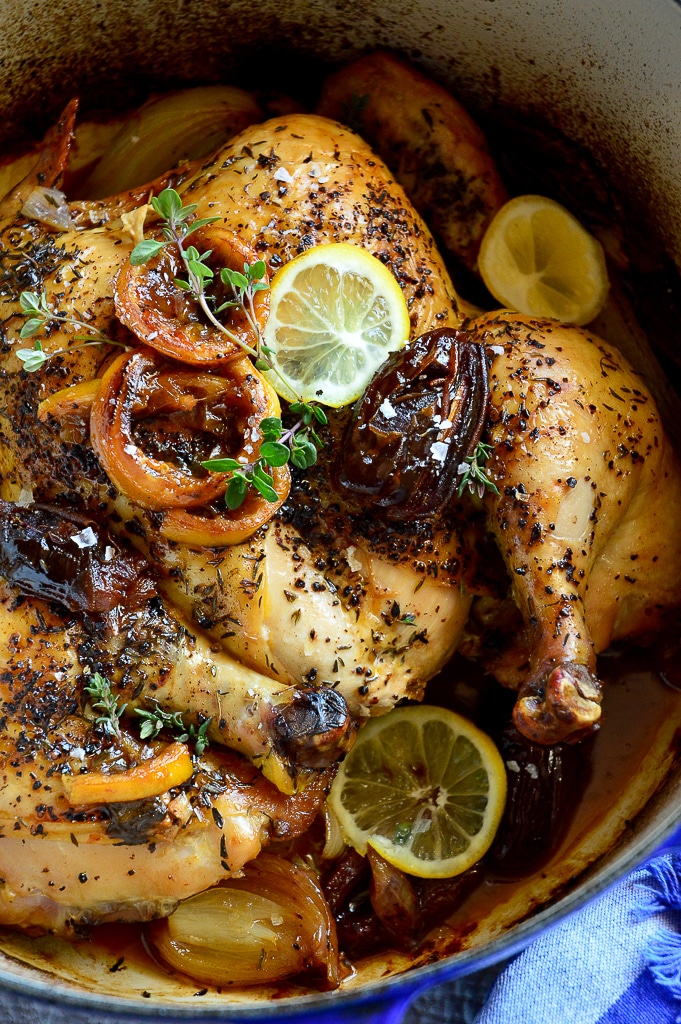 Chicken in a Pot with Lemons and Dates