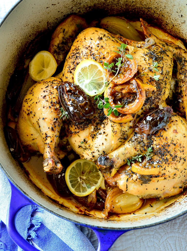 Whole Chicken with Lemon and Dates