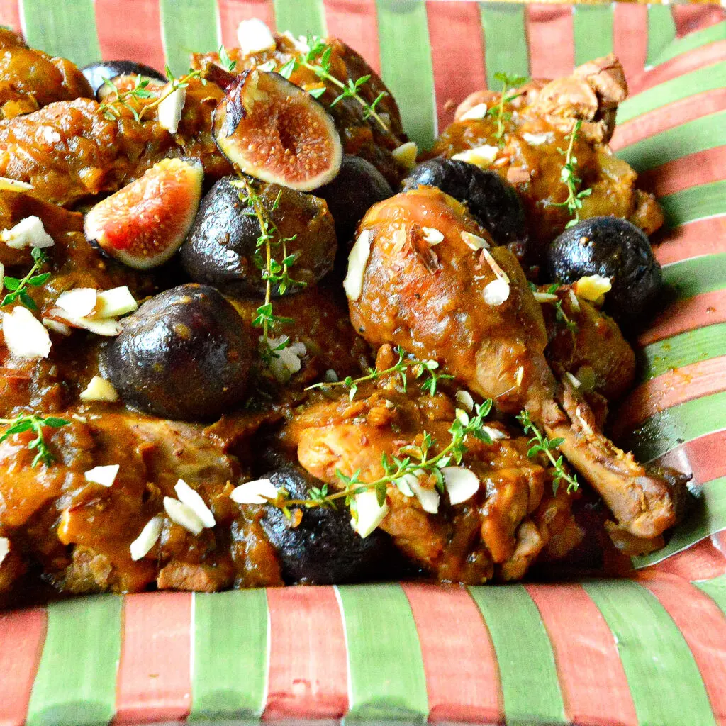 Pumpkin chicken with figs