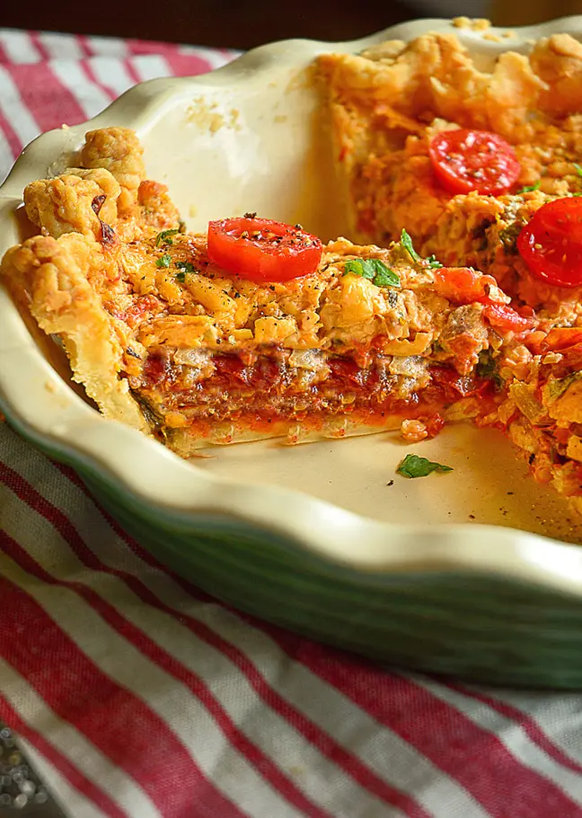 Tomato Pie Slice