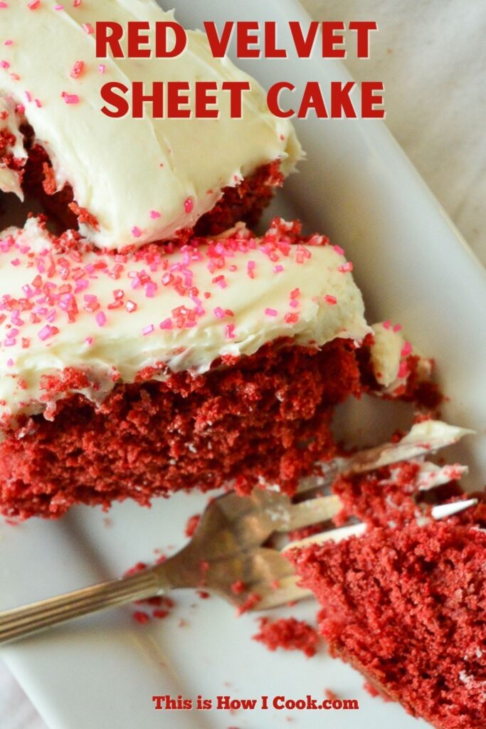 Red Velvet Sheet Cake