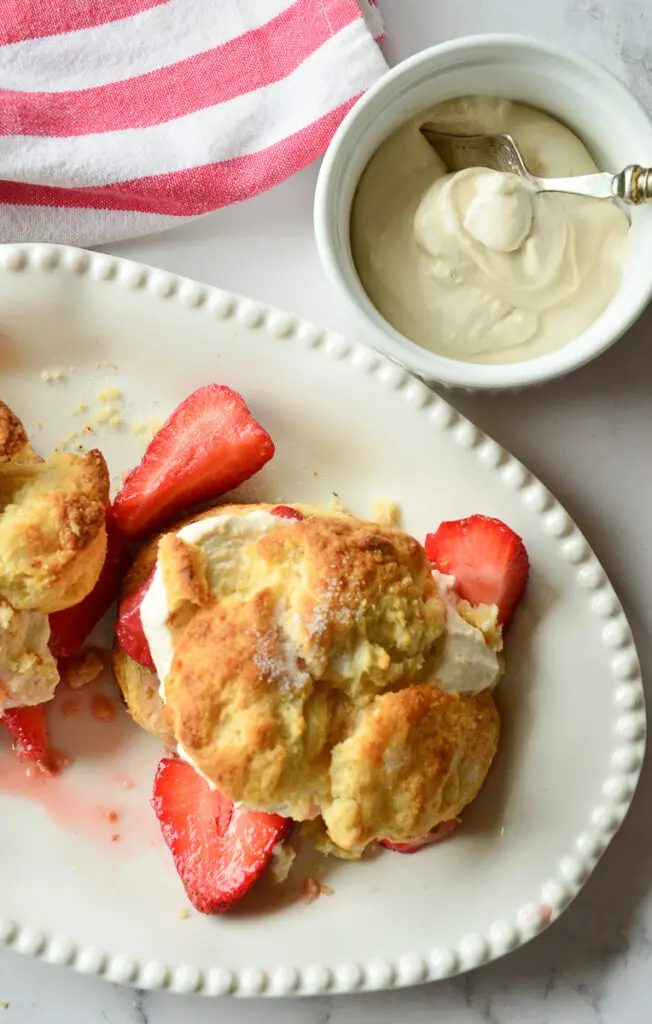 Strawberry Shortcake with Whipped Cream