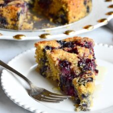 Blackberry Cornmeal Cake