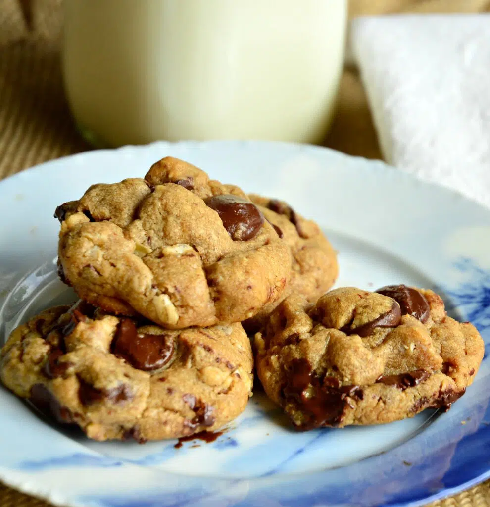 Peanut Butter Oatmeal Chocolate Chip Cookies