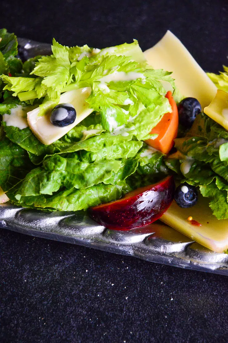 Tahini Salad Dressing with Green Salad