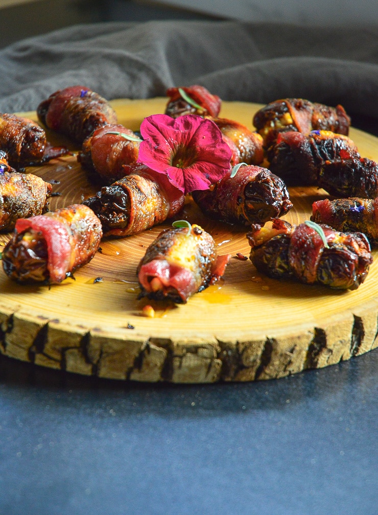 Cheese Stuffer Bacon Wrapped Date Appetizers