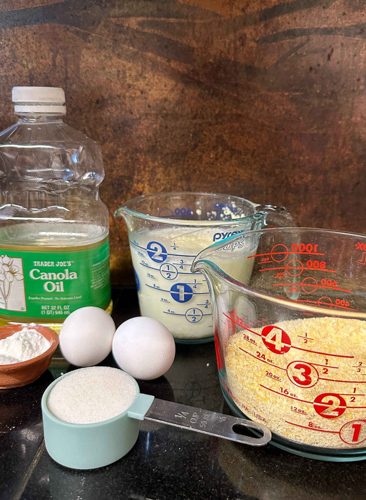 ingredients for gluten free cornbread recipe