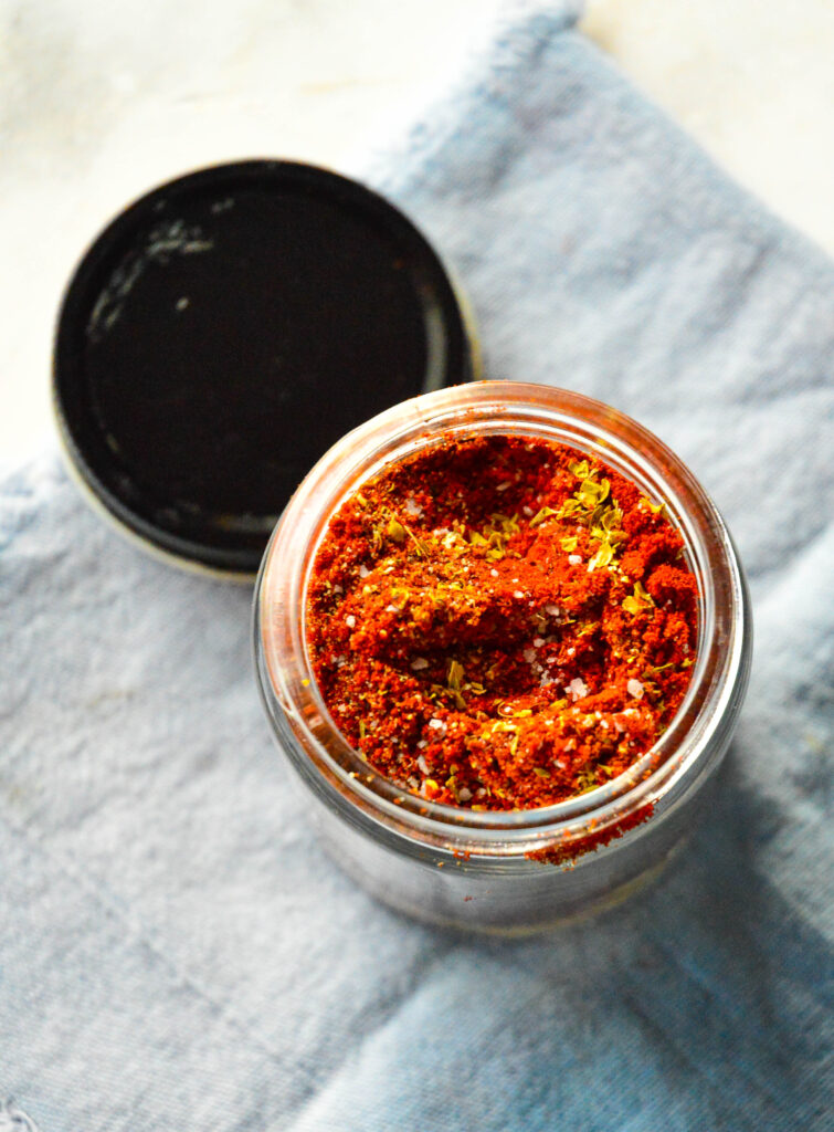 chili seasoning in a jar