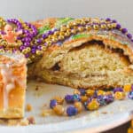 king cake with baby and beads