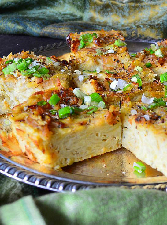 Passover onion potato kugel
