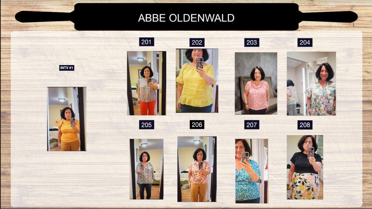 Abbe Odenwalder wardrobe