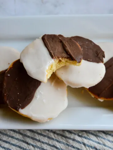 black and white cookies recipe