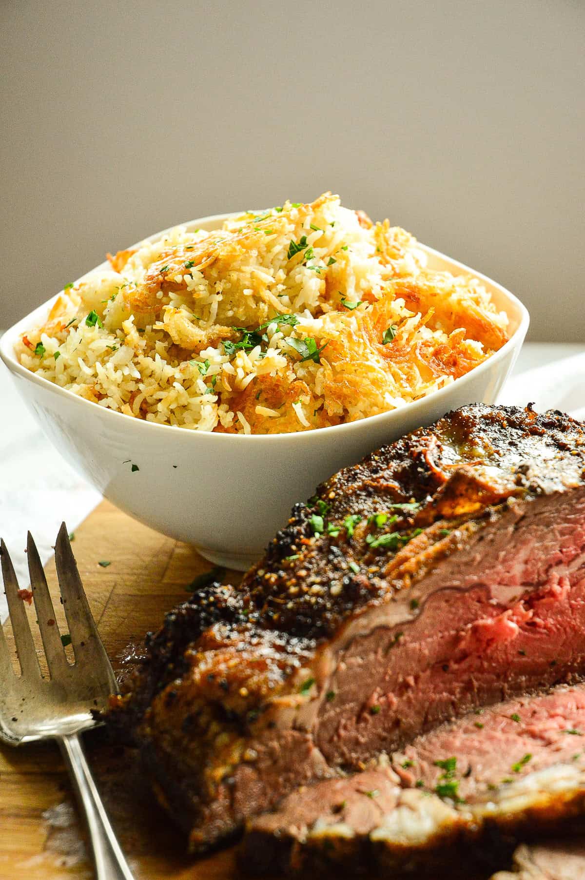 crispy-baked-rice-wwith-roast-beef