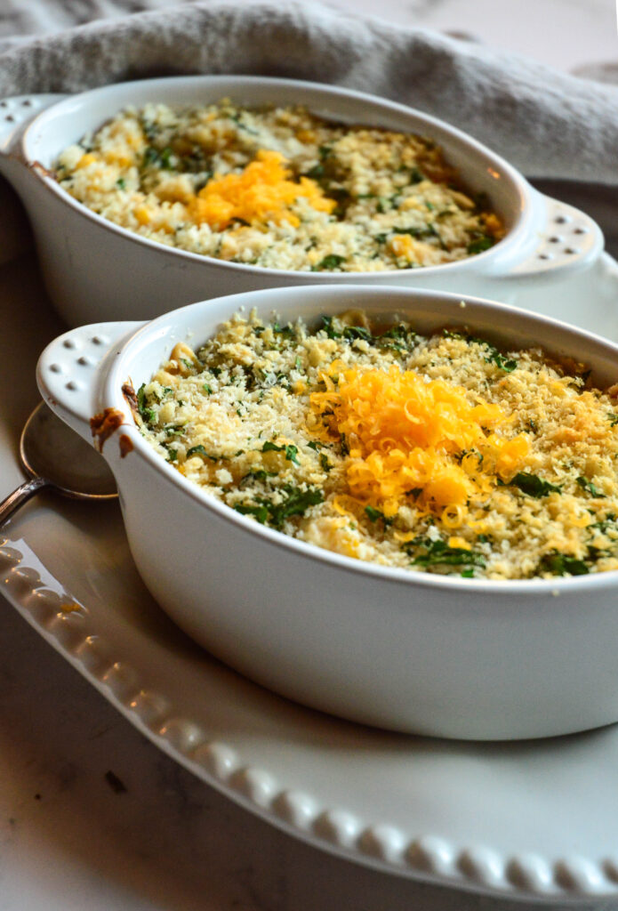 Baked Corn Recipes For Thanksgiving in baking dish