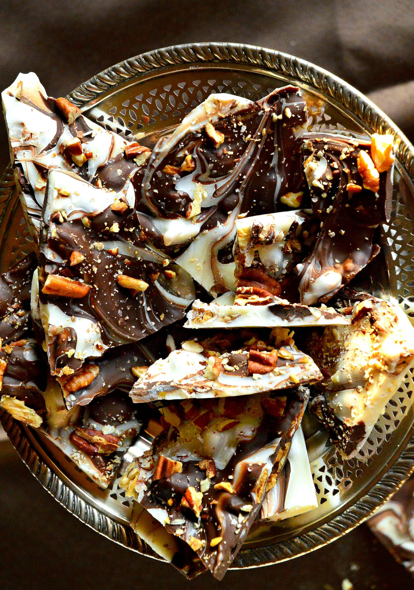 almond bark vs chocolate in silver bowl
