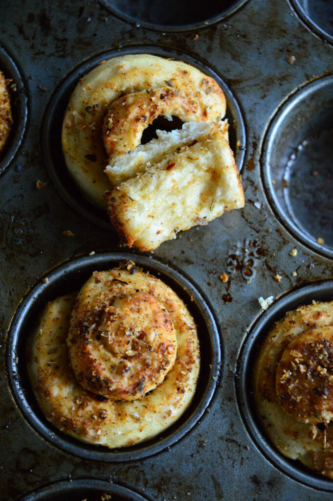 leftover pizza dough garlic rolls